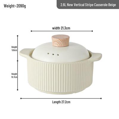 ZISIZ Ceramic Stew Pot