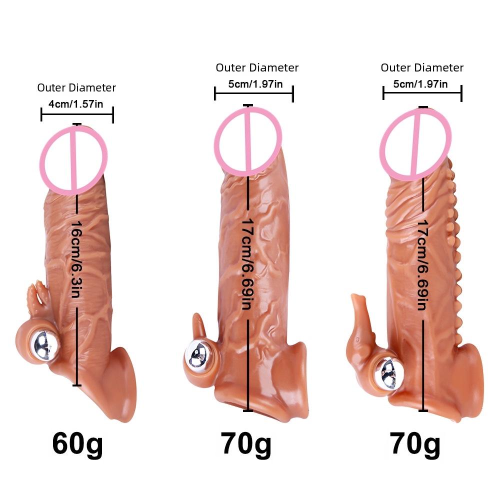 Wolf Tooth Crystal TPE Penis Enlargement & Lengthening Set - Couples' Intimacy Toys