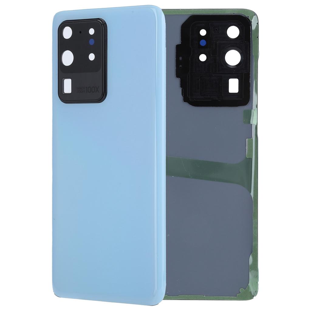 Replacement Cell Phone Battery Cover Back Housing Case with Tools for Samsung S20 Ultra 5GBlue