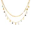 DIEYURO 316L Stainless Steel Geometry Pearl Pentacle Necklace New Delicate Fashion Gold Color Star Pendant Neck Jewelry Gifts