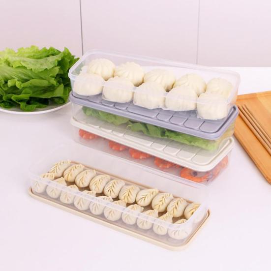 Food Preservation Refrigerator Plastic Storage Box Freezer Container with Lid
