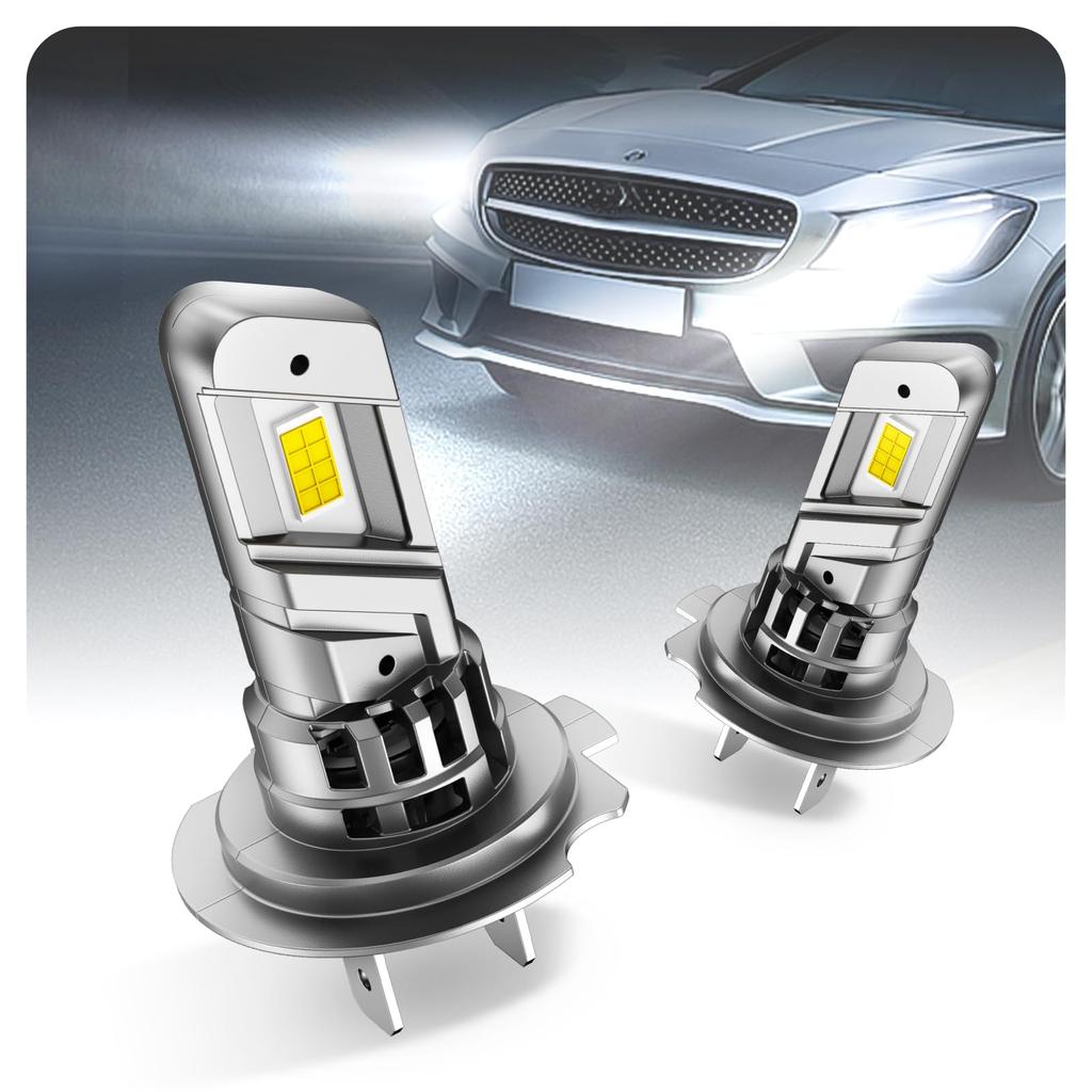 SEALIGHT H7 LED Headlights 4 Cooling RPM Quiet Fog H7 7535 CSP LED Vehicle Inspection Triple Heat Hours Long Instant Noise IP67 High-Brightness