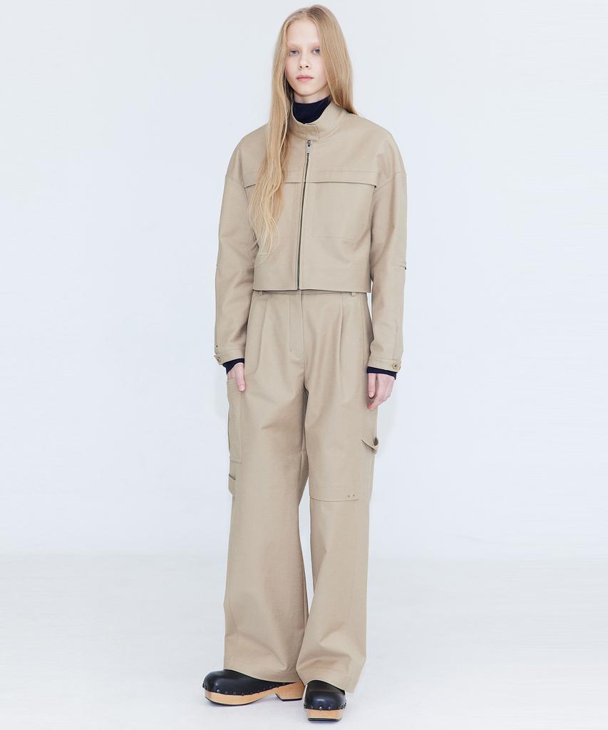 WNDERKAMMER Cotton Cargo Pants_Beige