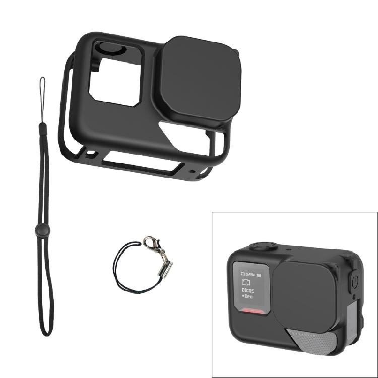 Kompletny silikonowy pokrowiec ochronny na kamerę 360, w tym osłona obiektywu i pasek