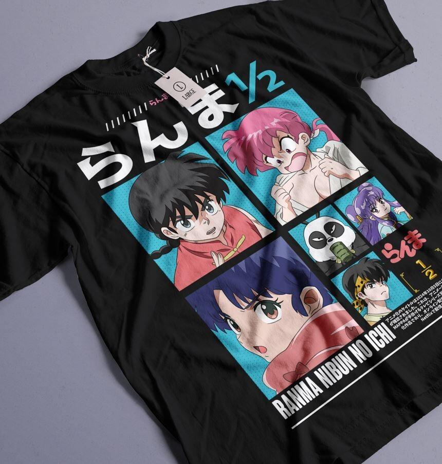 

Футболка Ranma 1/2 Шампунь Румико Такахаси Девушка Каваи Смешная Аниме Футболка Все Размеры 4XL