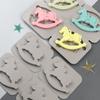 4x Horse Cake Chocolate Clay Soap Decorating Baking Fond Craft Art DIY Molds Top Sale