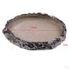 Reptile Vivarium Terrarium Feeding Bowl Tortoise Lizard Gecko Water Food Worm Feeder Basin Shaped