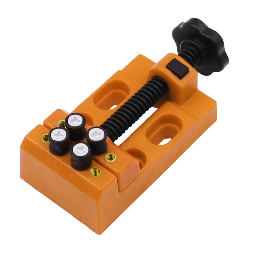 Quick-Release Mini Bench Vise 8-Hole Universal Table Clamp DIY Jewelry Carving Tool for Woodworking Grinding Small Workpieces