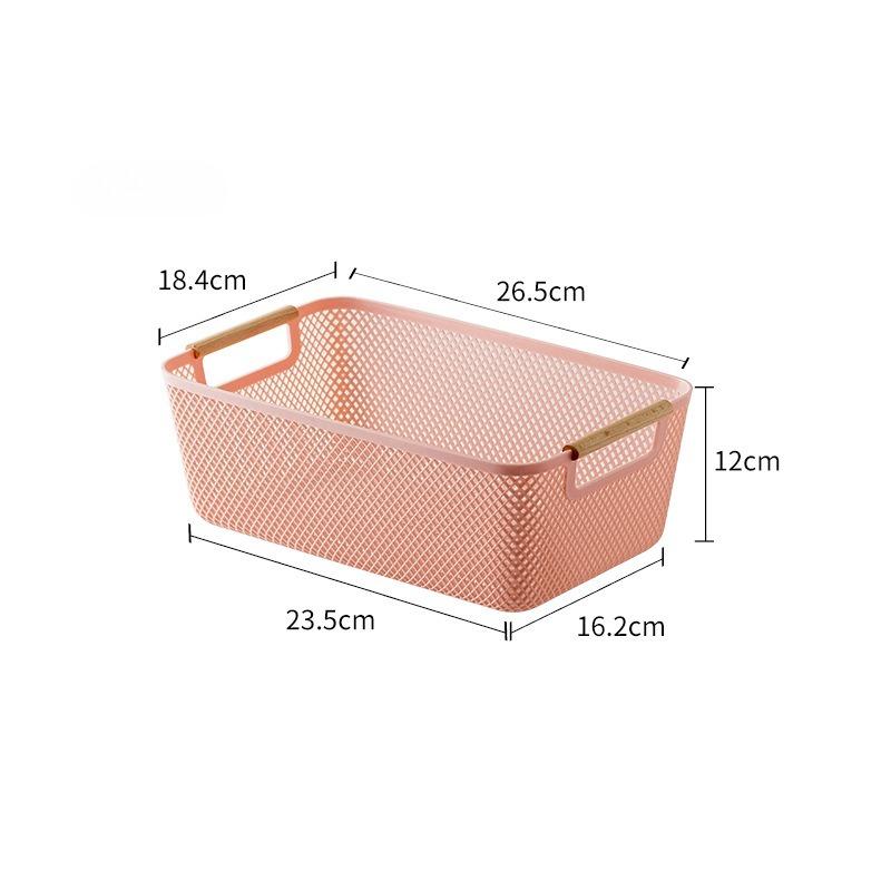 Multi Functional Hollow Storage Basket, Bathroom Bedside Table, Kitchen, Fruit and Vegetable Storage Basket