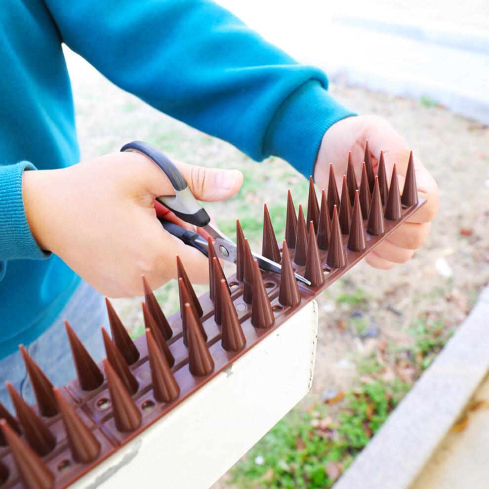12/10 Stück Zaunwandspikes Katzen-Tierabwehr Kunststoff Taubenabwehr für Gartenzäune Eindringvogelspikes Hundevergrämer