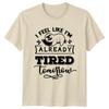 Lazy Sloth I Feel Like Im Already Tired Tomorrow Funny TShirt