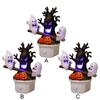 Resin Animated Seesaw Ghosts Night Lights Plug-In Halloween Ambient Light Halloween Seesaw Ghost Figurine for Halloween Decors