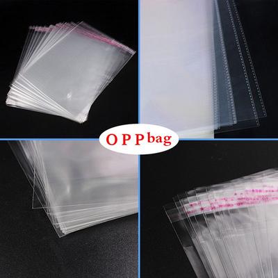 100 Stück transparente Geschenktüten für DIY-Süßigkeiten, Kekse, Kekse, selbstklebende Plastiktüten
