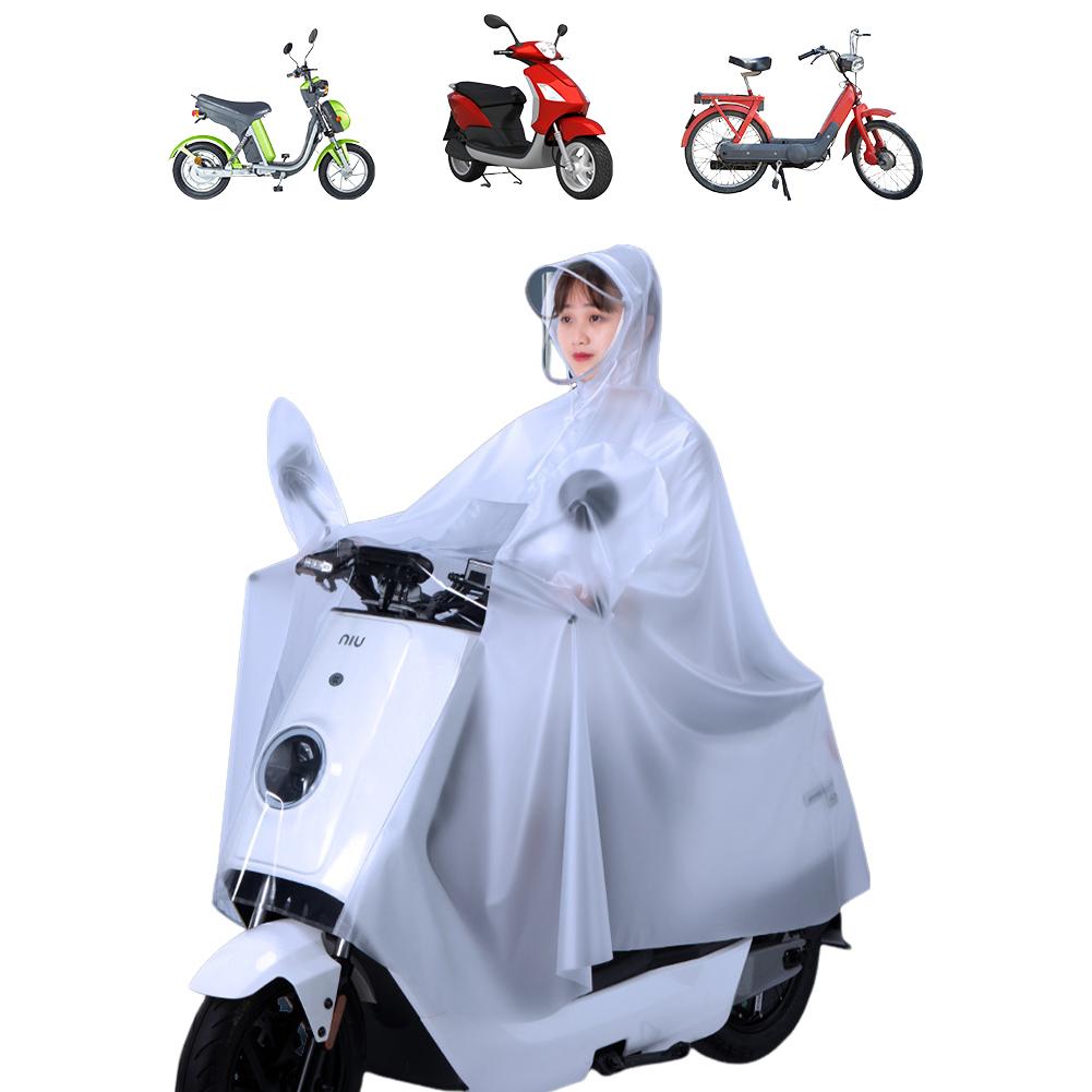 Regenmantel für Elektrofahrzeuge mit Spiegelschlitzen, Regenmantel für Roller und Motorräder, wasserdichte Regenschutzhülle für Roller zum Fahren im Freien