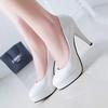 Women's 2025 Spring/Autumn PU Leather Platform Stiletto Flats - Professional Work & Wedding Shoes