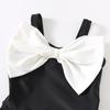 Children's Bowknot One-Piece Swimsuit & Swim Cap – Quick-Drying Dress Style for Toddler Girls