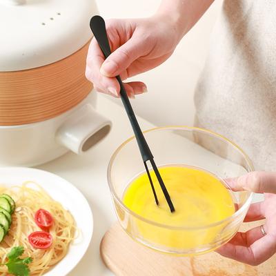 1PCS Multifunctional Home Kitchen Mini Plastic Egg Beater Outdoor Picnic Portable Egg Stirring Stick Dual-purpose Egg Beater