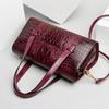 Mode Vintage Alligator Umhängetaschen für Damen Große Kapazität Damen Schultertaschen Geldbörsen und Handtaschen Unterarmhandtasche