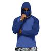 Men's Athletic Hoodies Long Sleeve Fishing Shirts for Men Men's Dry Fit Long Sleeve Active Hoodie Sun Fishing Hoodie with Face