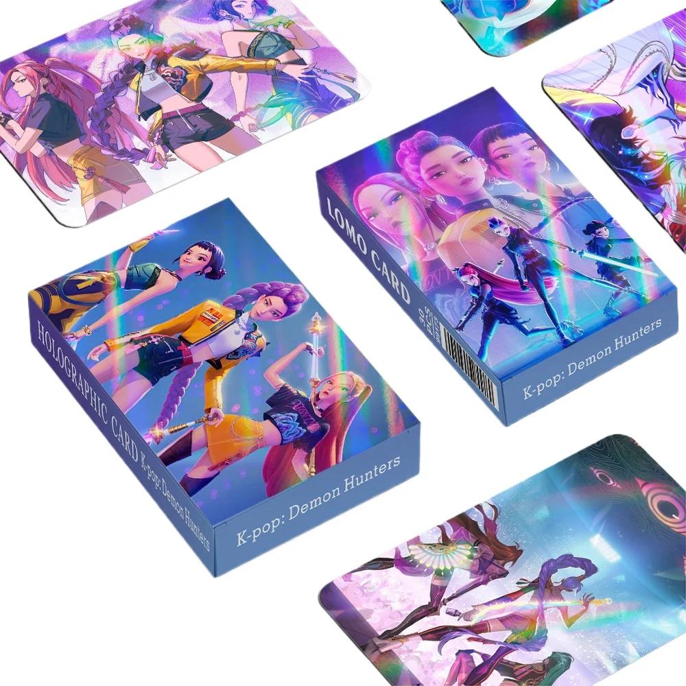 1 Box Kpop Laser Card Anime Figure Collectible Cards for Boys Girls Fashion LOMO Small Cards for Fans Birthday Gifts