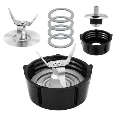 7 Stück Mixer Ersatzteile für Oster, Mixer Eis-Messer mit Behälterbodenkappe, Zubehör für Oster Osterizer Mixer