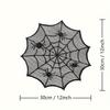 Spider Web Tablecloth Fireplace Scarf Disposable Bat Spider Table Runner Lampshade Decorative Lace for Party Home Decor