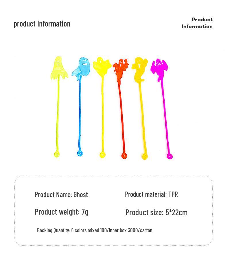 Sticky Halloween Climbing Toys: Ghosts, Pumpkins, Cicadas, and Monkeys.