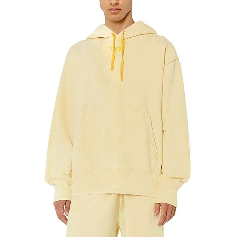 DIESEL Sweatshirts Men's Yellow Hooded Moderate Regular A085330AIJJ-21GXY