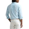 Polo Ralph Lauren Solid Color Polo Collar Logo Button Long Sleeve Shirt Men shirts Blue 710968913-005