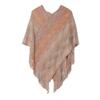 Spring and Autumn V-neck Fringe Knitted Shawl
