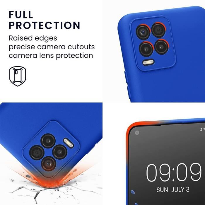 Coque de protection - realme - 8 - Silicone - Ultra Slim - Antichoc - Bleu