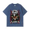 275 GSM Washed T-shirts 100% Cotton Black Clover V9 Print Unisex Heavy Cotton T Shirt