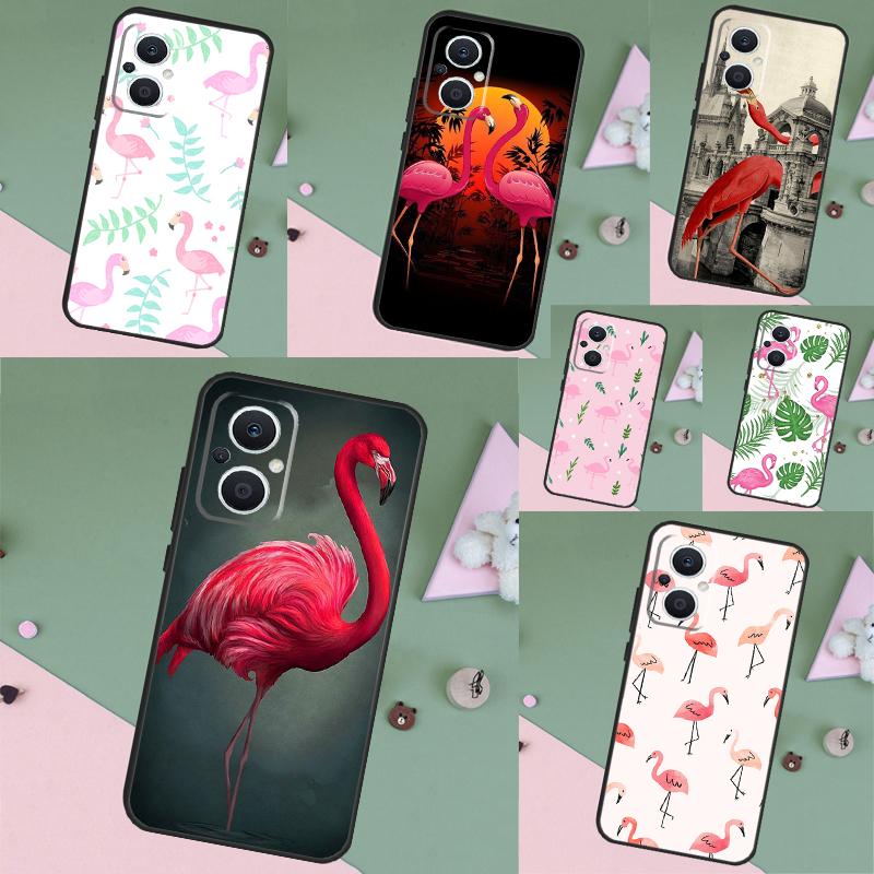 Flamingo Bird Case For OPPO Reno 15F 14F 11 12 13 F 14 10 15 Pro 7 8 Lite OPPO Find X5 X6 X8 X9 Pro Cover