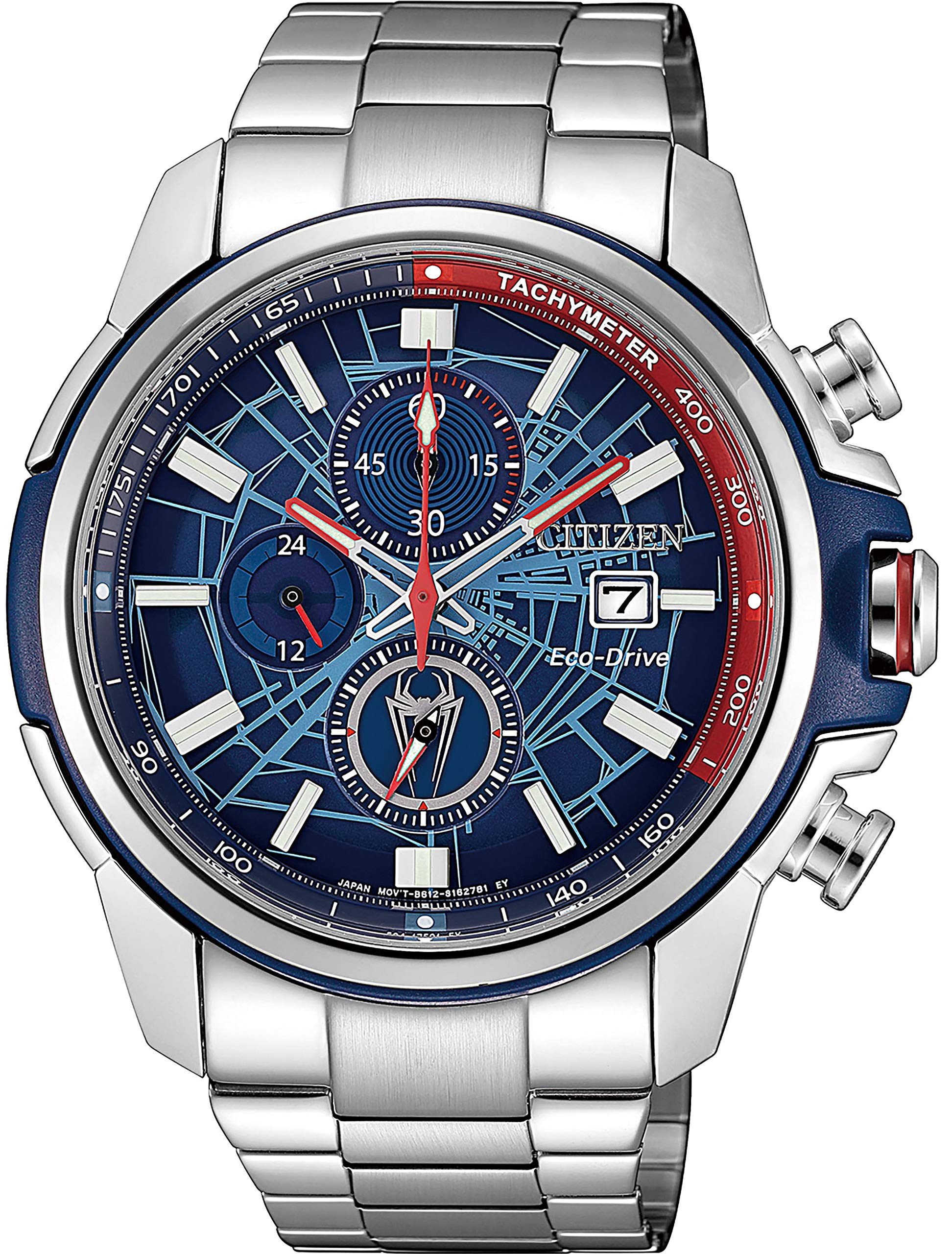 

[Citizen] Часы [модель Spider-Man] с оригинальной коробкой CA0429-53W Мужские серебристые