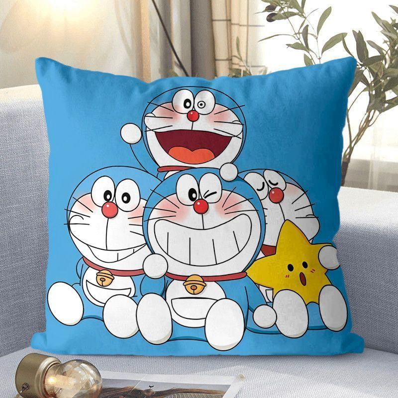 Doraemon Cartoon Doraemon Blau Dicklich Klingelkatze Kissenbezug Sofakissen Sitz Lendenkissen