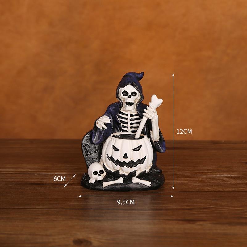 Skull Resin Ornament Skull Ghost Festival Desktop Entrance Decoration Gift Ornament