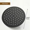 Stainless Steel High Pressure Waterfall Shower Head 8" 12" Black Silver Golden Large Flow Pressure Boosting Bathroom Showerhead
