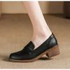 British Style Woman Thick Low Heels Oxfords Round Toe Flats Loafers Femmes Sneakers All Match Creepers Ladies Platform Bullock