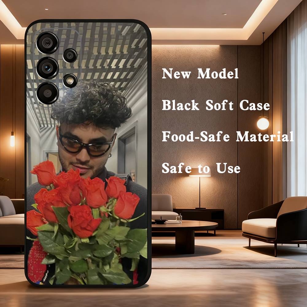 Singer A-Alvaro D-Diaz Case For Samsung Galaxy A73,52,71,22,Note,31,8,9,53,32,72,41,J7,Soft Black Silicone Cover