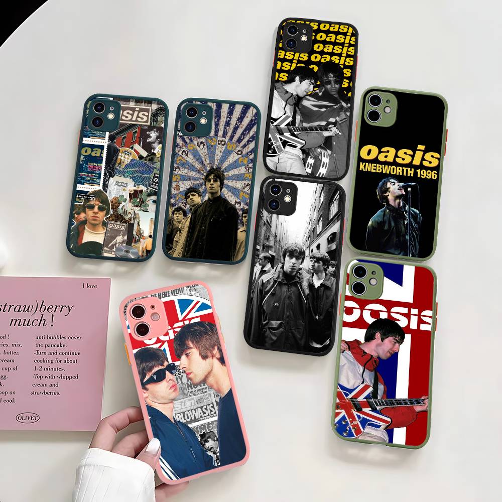 Classic Rock Band O-Oasis Phone Case For IPhone 16 15 14 11 12 13 Pro Max Plus 12 XS Max Back Cover Matte Case