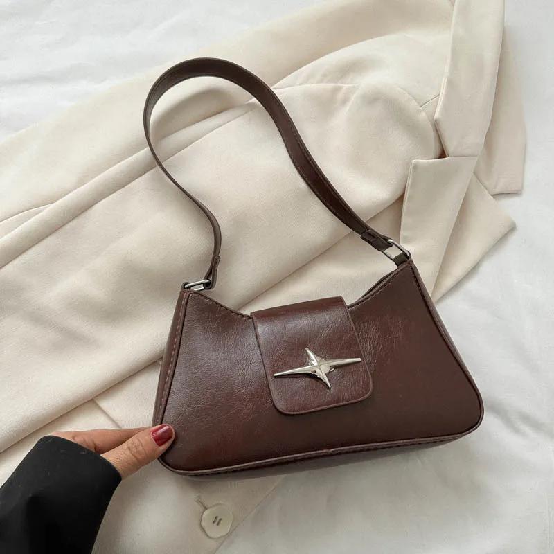 Girls' Baguette Shoulder Bag Versatile Premium Support Luxury Brand Warm Armpit for  New Texture