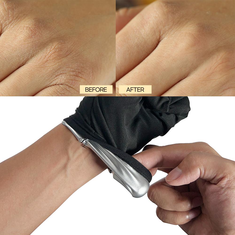 1Pair Sauna Gloves & Socks, Shower Reusable Workout Sweat Gloves for Home Bathing Sports Women Men Steam Room for Dry Hand Foot