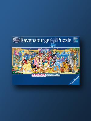 Disney Group Photo Panorama 1000 Piece Ravensburger Jigsaw Puzzle