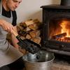 Fireplace Shovel Wooden Handle Coal Scoop Ash Shovel for Wood Stove for Stove Barbecue Outdoor Garage Charcoal Backyard