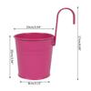 FlowerPlants Pot Wall Mounted Metal Potted Hanging Planter Adjustable Height Outdoor Flowerpots Basket for Balcony Fence