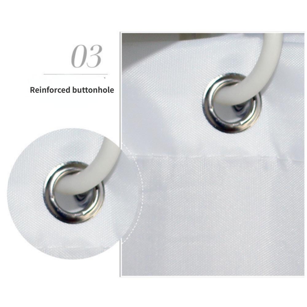 3D Waterproof Bathroom Shower Curtain Mildew Proof Thickened Polyester Bath Curtain Shower Curtains Environmental Toilet Door Curtain