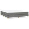 Maison Exclusive - Sommier à lattes de lit avec matelas Gris foncé 160x200cm Tissu