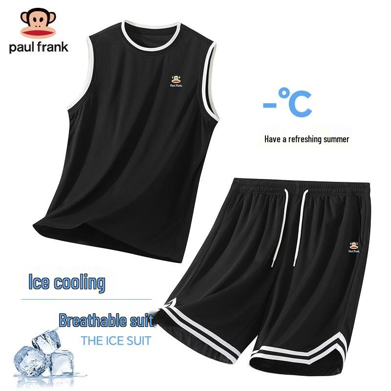 Paul Frank Men s Ice-Cool Breathable Sleeveless Basketball Set XL