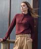 USPOLOASSN Plain Half-Zip Knit_Burgundy