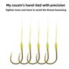7pcs Set Anti Winding Springs Fishing Tackle Explosion Design Lure Trap Hooks  Fishing Bait